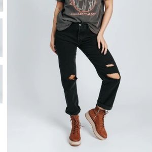 Free People Black Jeans